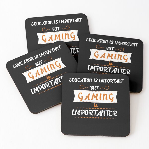 Item preview, education is important but gaming is important designed and sold by chigara.