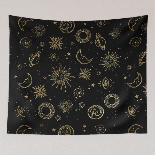 Item preview, Witch’s Robes (night black, gold glitter) designed and sold by ‧͙⁺˚*･༓☾ Moon Saikia ☽༓･*˚⁺‧͙.