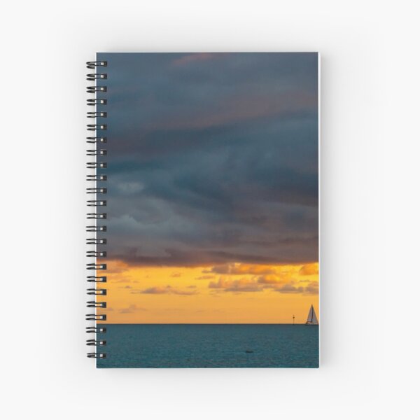 Stormy sunset Spiral Notebook