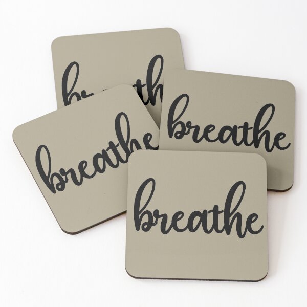 Item preview, Breathe - Floral Typography Design designed and sold by The Merch.