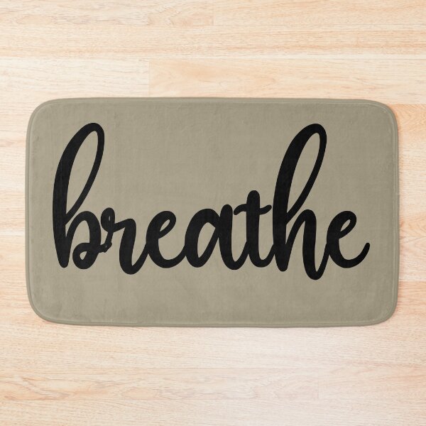 Item preview, Breathe - Floral Typography Design designed and sold by The Merch.