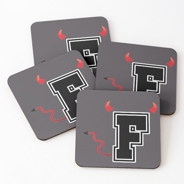 Item preview, Letter F College Font Evil Naughty  designed and sold by comcamworld.
