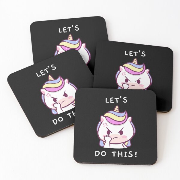 Item preview, Let's do this! New trending cute magical positive Unicorn quote pattern design 2020 designed and sold by TeenLake.