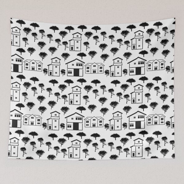 Item preview, Houses and Trees Greenspace designed and sold by AlteredAtelier.