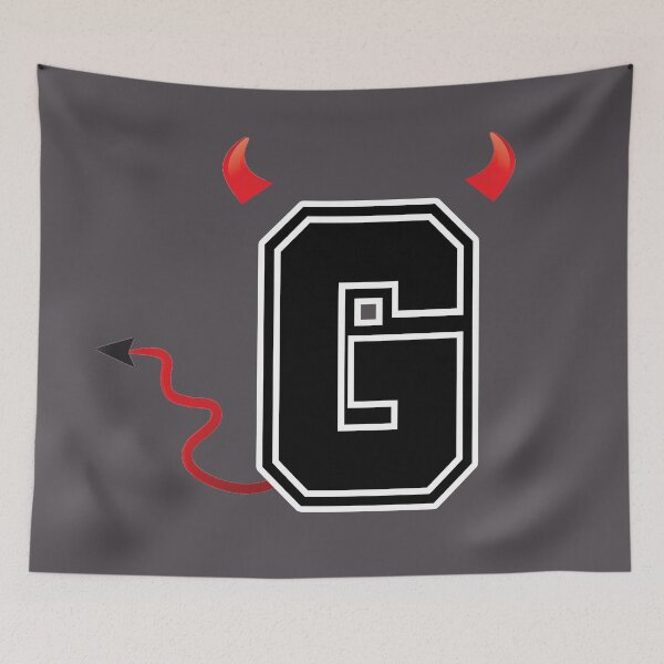 Item preview, Letter G College Font Evil Naughty  designed and sold by comcamworld.