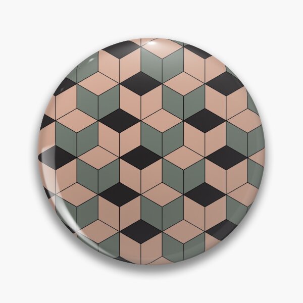 Item preview, Black, Grey and Brown Kikko Traditional Japanese Pattern designed and sold by Heedee Design.