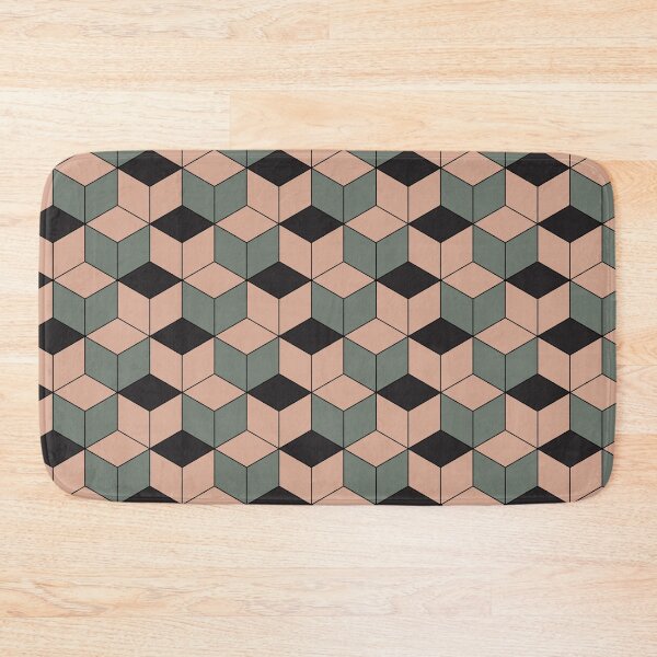 Item preview, Black, Grey and Brown Kikko Traditional Japanese Pattern designed and sold by Heedee Design.