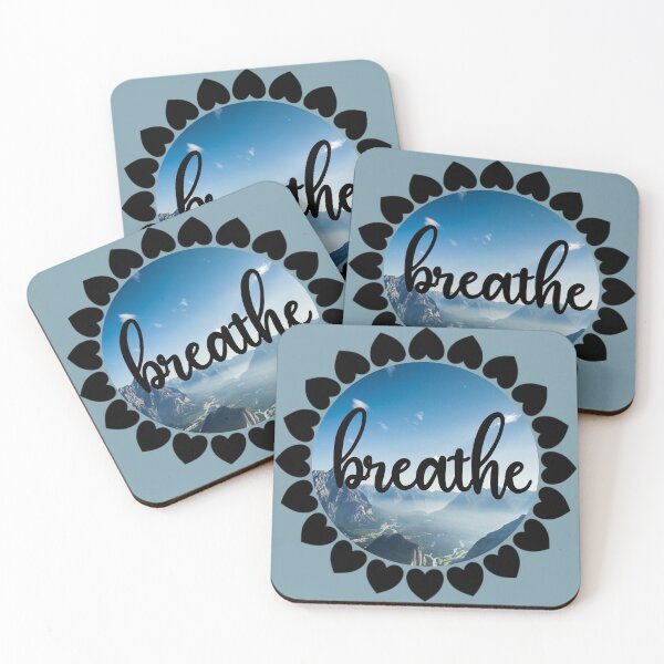 Item preview, Breathe - Floral Typography Design designed and sold by The Merch.
