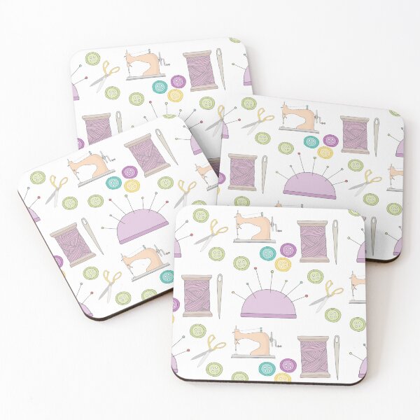 Item preview, Cute Sewing Accessories Pattern designed and sold by TeeandToast.
