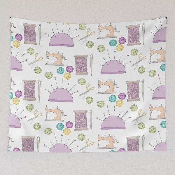 Item preview, Cute Sewing Accessories Pattern designed and sold by TeeandToast.