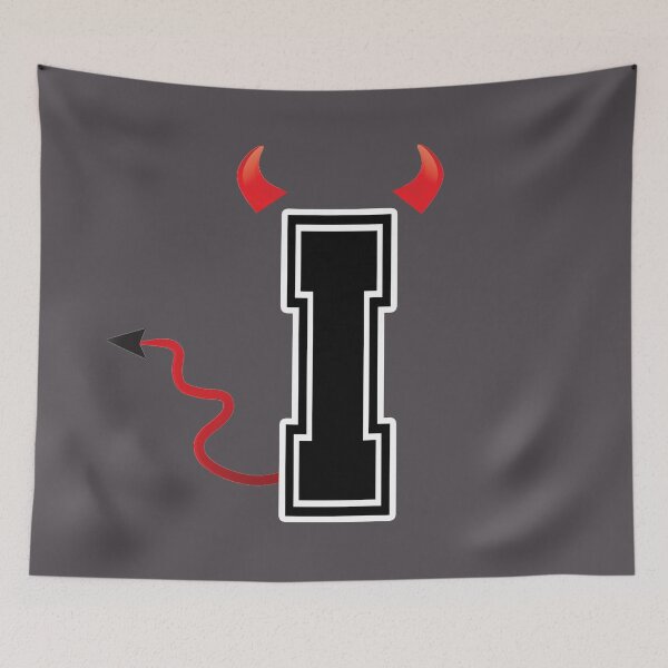 Item preview, Letter I College Font Evil Naughty  designed and sold by comcamworld.
