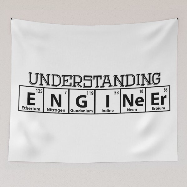 Item preview, Understanding Engineers with periodic table  designed and sold by Captionator.