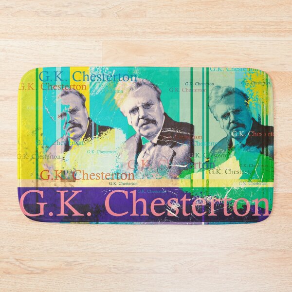 Item preview, Gilbert Keith Chesterton Portrait, English writer Father Brown designed and sold by Mauswohn.