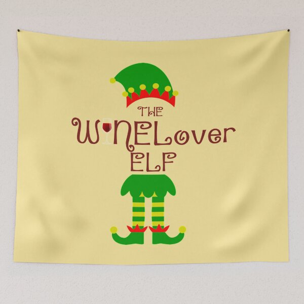 Item preview, The Wine Lover Elf designed and sold by WordsmithNerd.