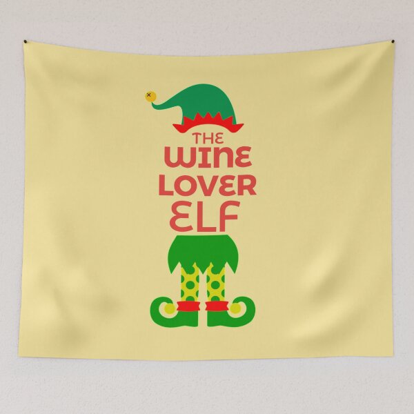 Item preview, The Wine Lover Elf designed and sold by WordsmithNerd.