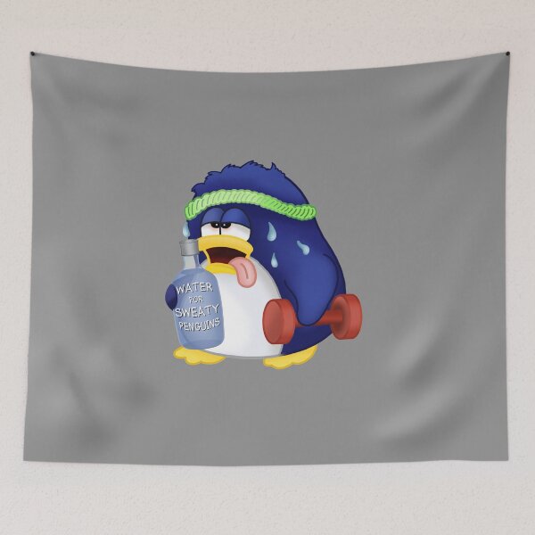Item preview, Sweaty Penguin Workout designed and sold by RitaLaiArt.