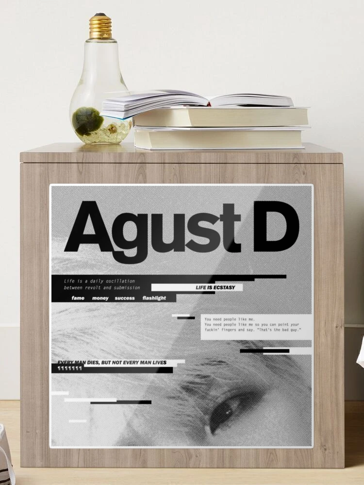 Agust D 1st mixtape album cover Art Board Print for Sale by kesumo