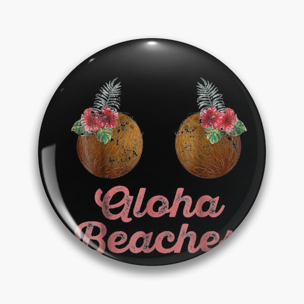 Artikelvorschau, Kokosnuss-BH-Blumen-Brüste Hawaii Aloha Beaches Funny Shirt entworfen und verkauft von tikius.