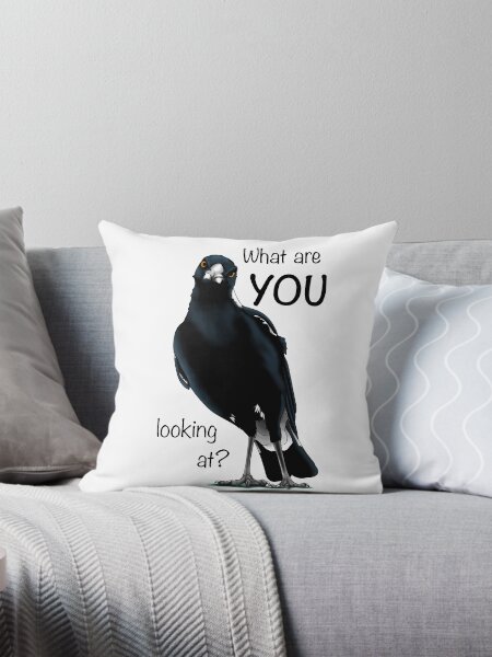 Item preview, Magpie design 'What are you looking at?' designed and sold by Krystalkayart.