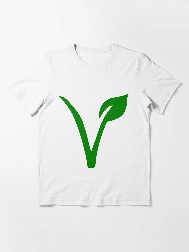 Alternate view of Vegetarian Symbol Essential T-Shirt