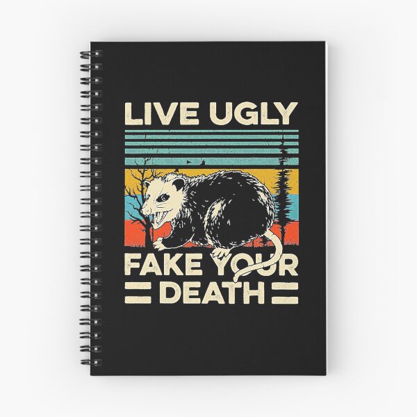 Item preview, Live Ugly Fake Your Death Retro Vintage Opossum designed and sold by BrooksBrennan.