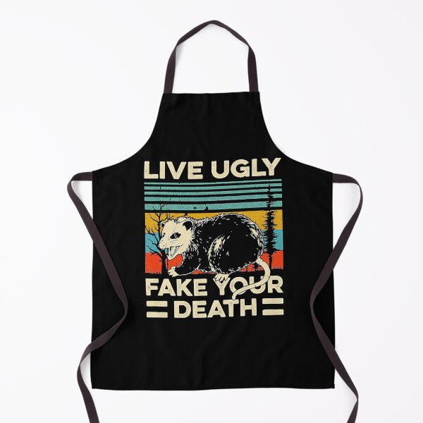 Item preview, Live Ugly Fake Your Death Retro Vintage Opossum designed and sold by BrooksBrennan.