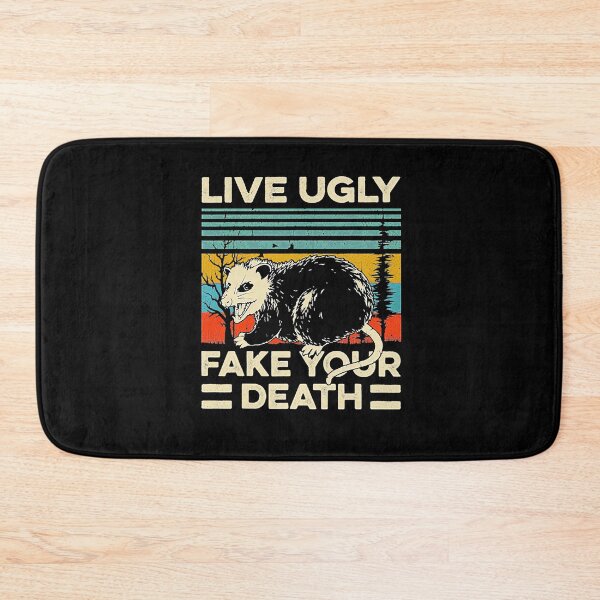 Item preview, Live Ugly Fake Your Death Retro Vintage Opossum designed and sold by BrooksBrennan.