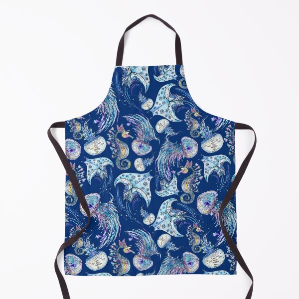 Item preview, Watercolor Pattern with Sea Animals on white designed and sold by kisikoida.