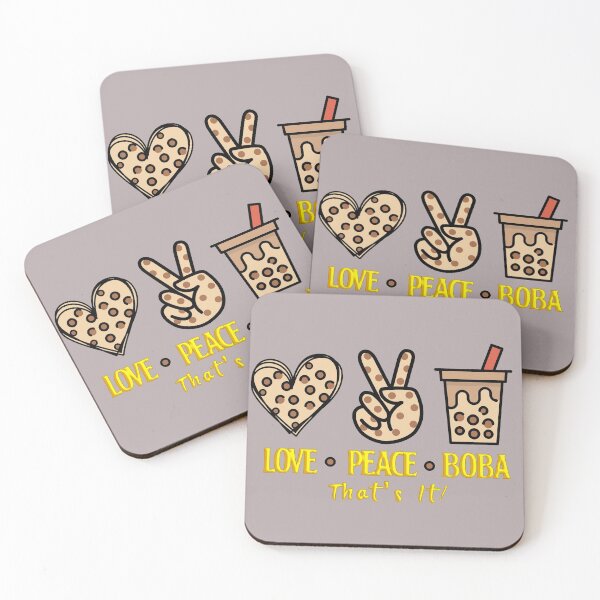 Item preview, All I need is Love Peace Boba That's it- Peace Art designed and sold by eucagarland.