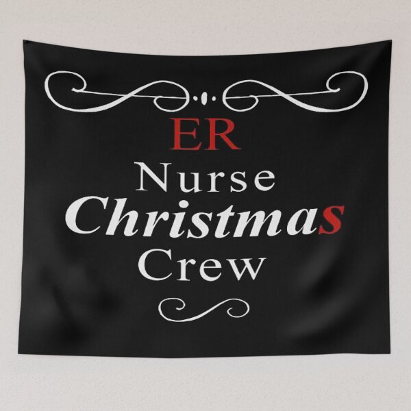 Item preview, Emergency Room Nurse Christmas Crew black designed and sold by NancyArtDesigns.