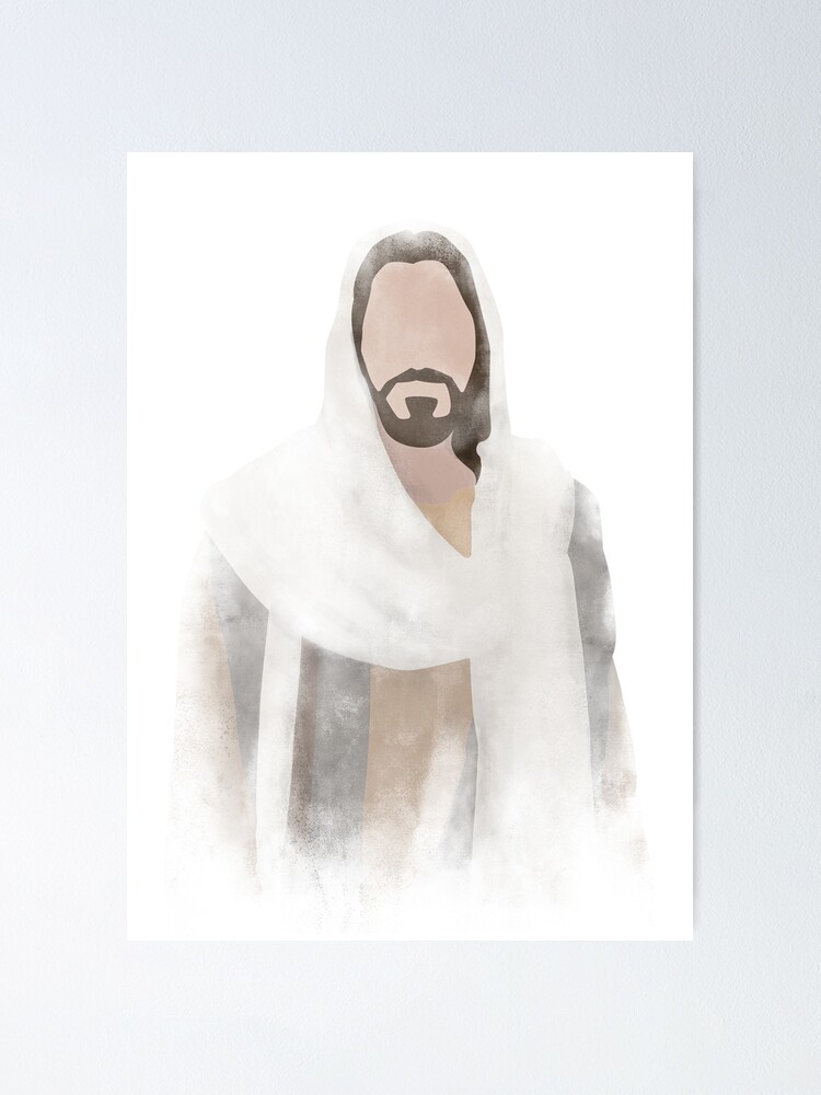 Watercolor Portrait of Jesus Christ, LDS Art, Jesus Painting Canvas Print  for Sale by andienhuynh