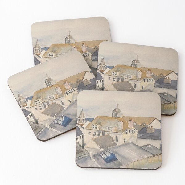 Item preview, Lyme Regis Rooftops Dorset UK designed and sold by Robert Petcher Art.