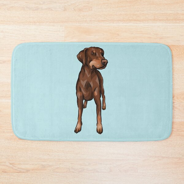 Item preview, Chocolate | Red Doberman | Natural Ear | Cute Cartoon Dog Art designed and sold by shirinsart.