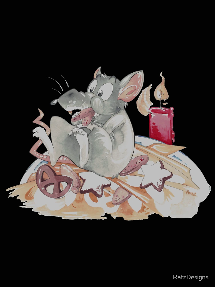 Thumbnail 4 of 4, Relaxed T-Shirt, Ratfoodz 'Ritty Plate by RatzDesign designed and sold by RatzDesigns.