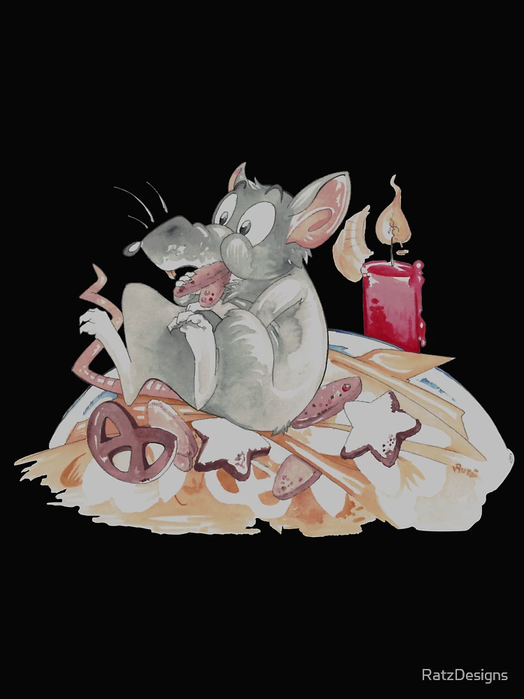 Thumbnail 4 of 4, Boxy T-Shirt, Ratfoodz 'Ritty Plate by RatzDesign designed and sold by RatzDesigns.