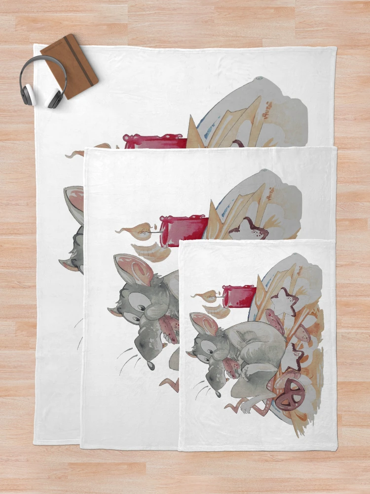Thumbnail 5 of 6, Throw Blanket, Ratfoodz 'Ritty Plate by RatzDesign designed and sold by RatzDesigns.