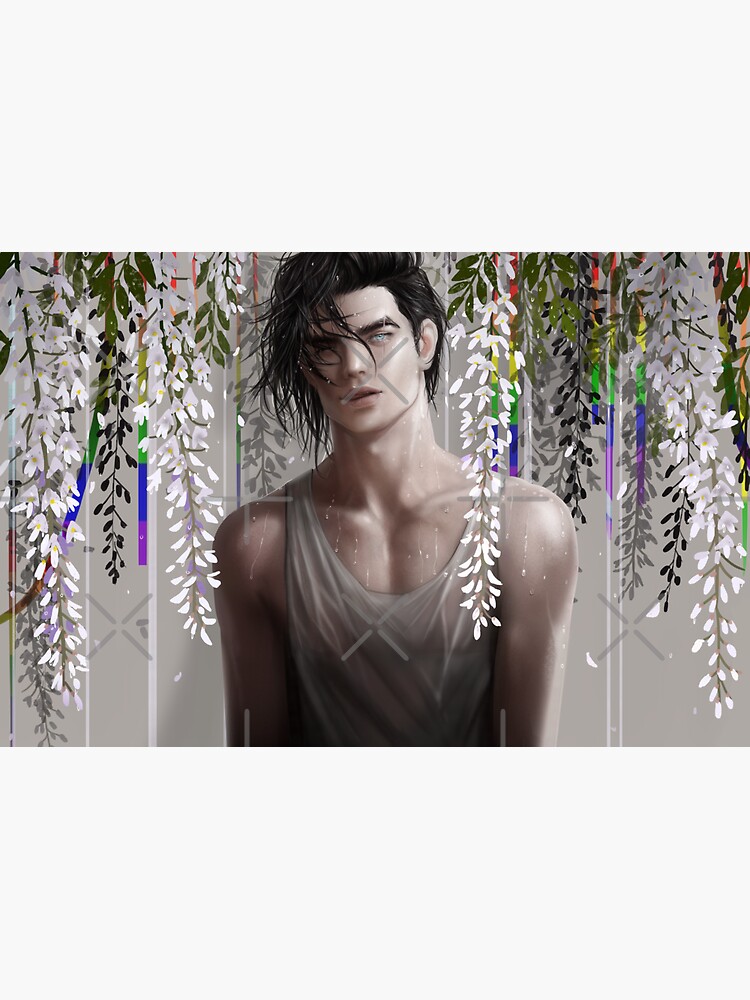 Thumbnail 3 of 3, Sticker, Wisteria (LGBT) designed and sold by goingnwod.