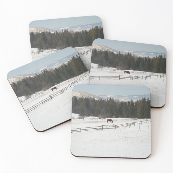 Item preview, Zakopane: Horse Beneath Winter Hills designed and sold by justbmac.