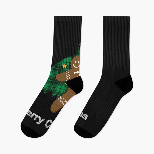 Item preview, Gingerbread Man Green Plaid Christmas Tree designed and sold by mikoala50.