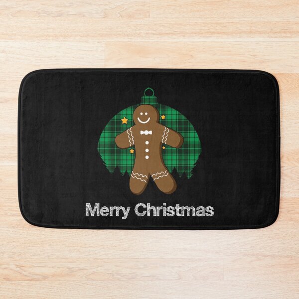 Item preview, Gingerbread Man Green Plaid Christmas Tree designed and sold by mikoala50.