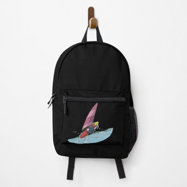 Item preview, Penguin windsurfing surfer jumping designed and sold by Monkey Ful.