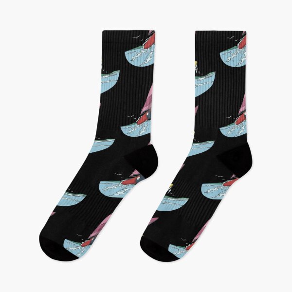 Item preview, Penguin windsurfing surfer jumping designed and sold by Monkey Ful.