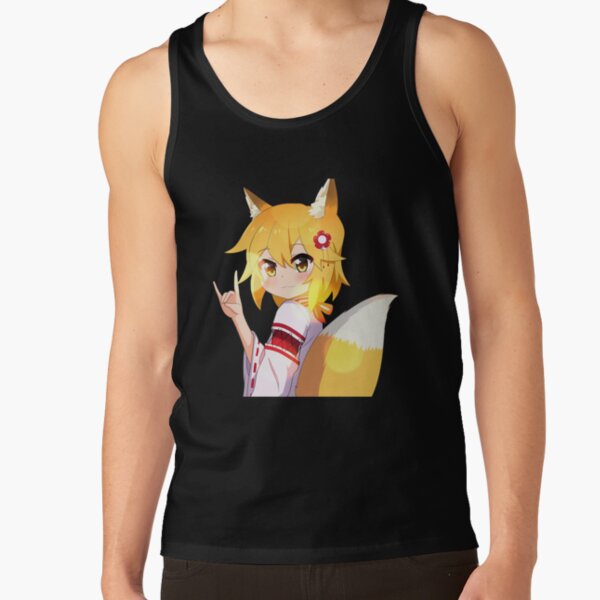 Kitsune Fox Tank Top Womens Festival Tank Japanese Fox With Bowl