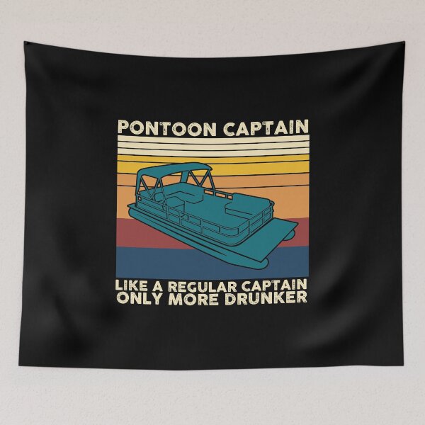Item preview, Pontoon captain like a regular captain boat Vintage designed and sold by kenishahembree.
