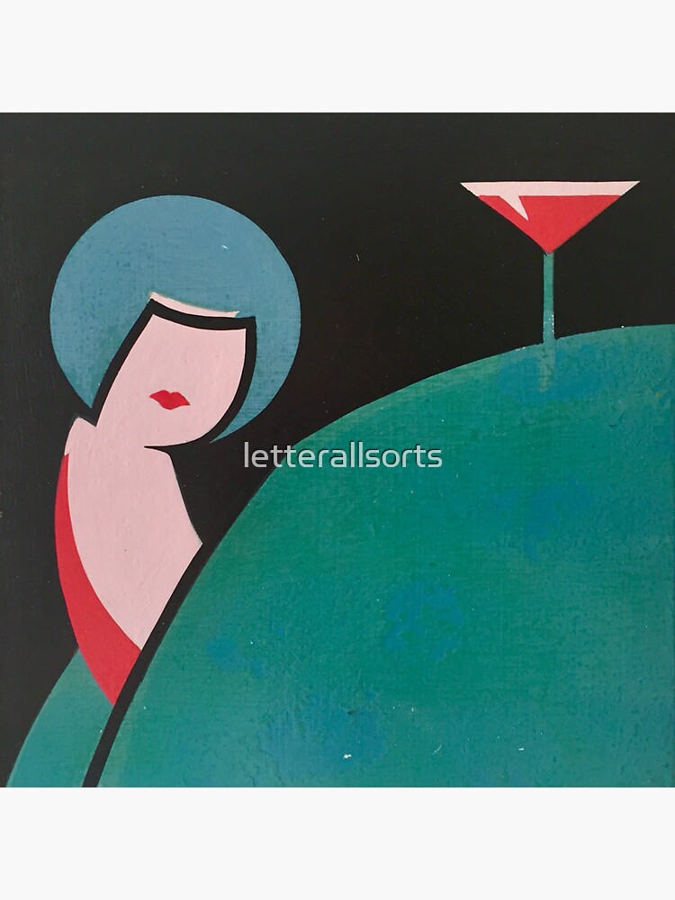 "'Night Cap'" Sticker by letterallsorts Redbubble