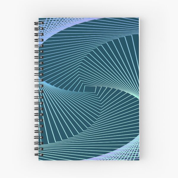 Item preview, Teal background and blue 3d optical illusion lines designed and sold by TheWalnut.
