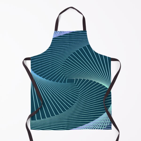 Item preview, Teal background and blue 3d optical illusion lines designed and sold by TheWalnut.