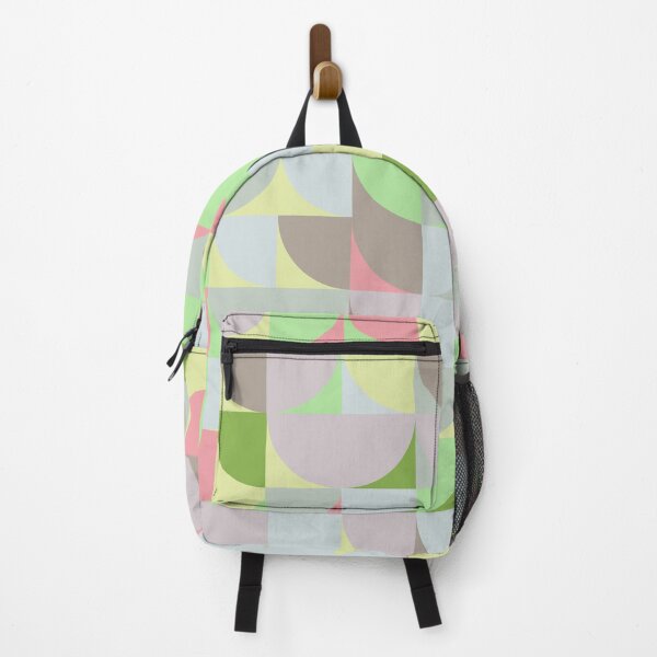 Item preview, Abstract geometric pattern in 'calm it down' greenery color palette designed and sold by acidmit.