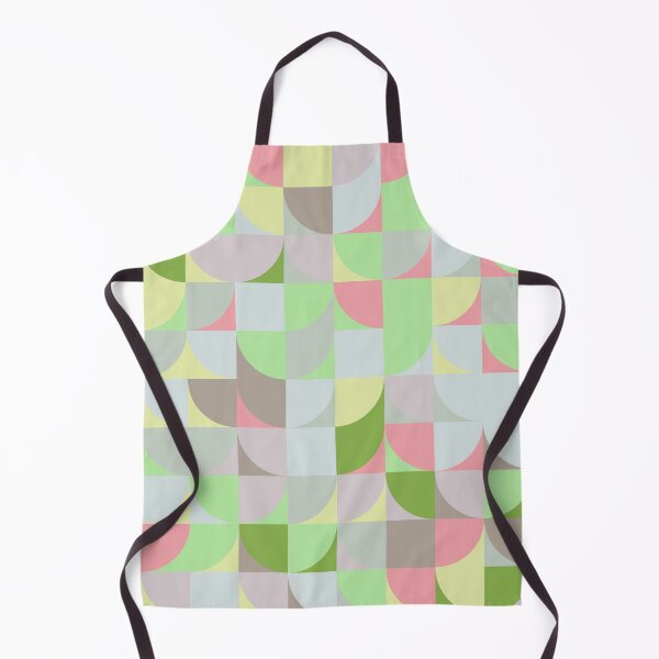 Item preview, Abstract geometric pattern in 'calm it down' greenery color palette designed and sold by acidmit.