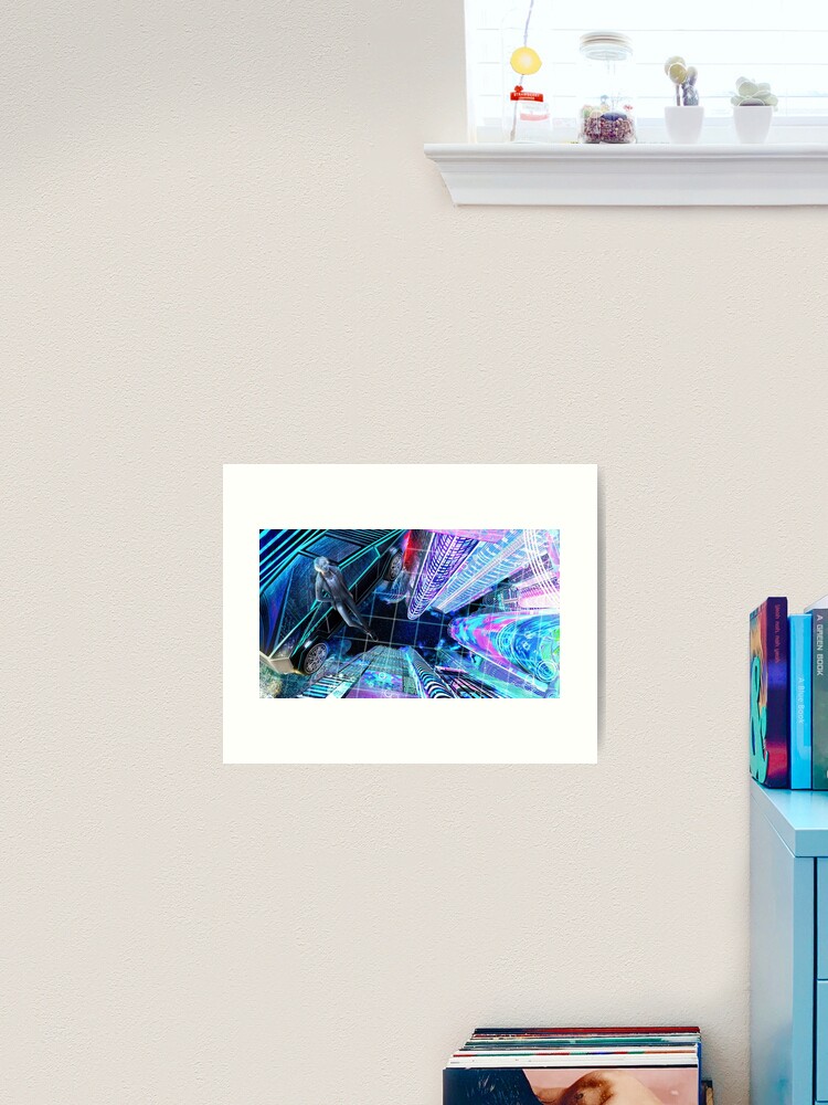 Thumbnail 2 of 3, Art Print, Neon Nights designed and sold by goingnwod.